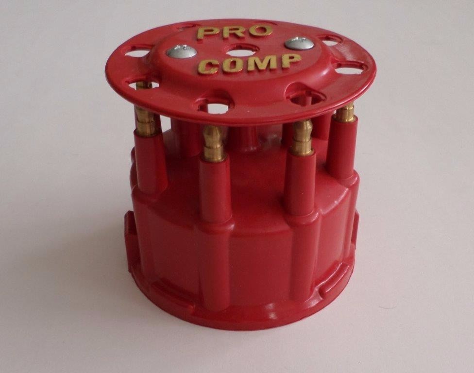 RED Ready-To-Run/Pro Billet Replacement Distributor Cap & Rotor PROCOMP SPEEDMA