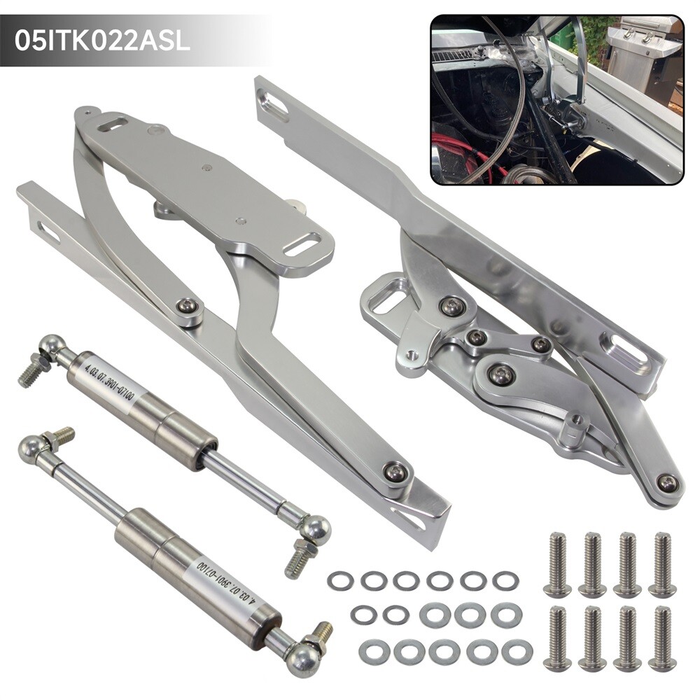 Billet Hood Hinge Kit Pair For Chevrolet Camaro & Pontiac Firebird 1970-1981