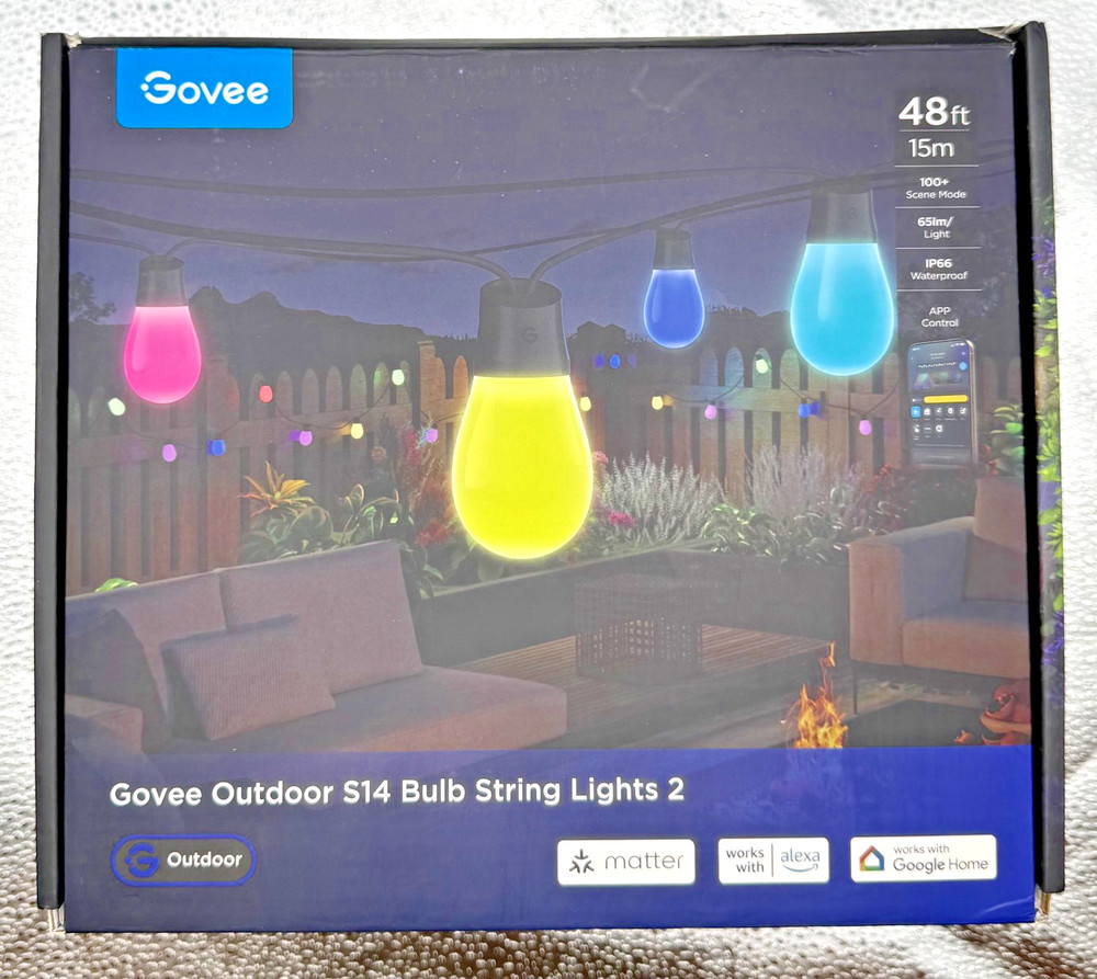 Govee Outdoor S14 Bulb String Lights 2 - 48ft