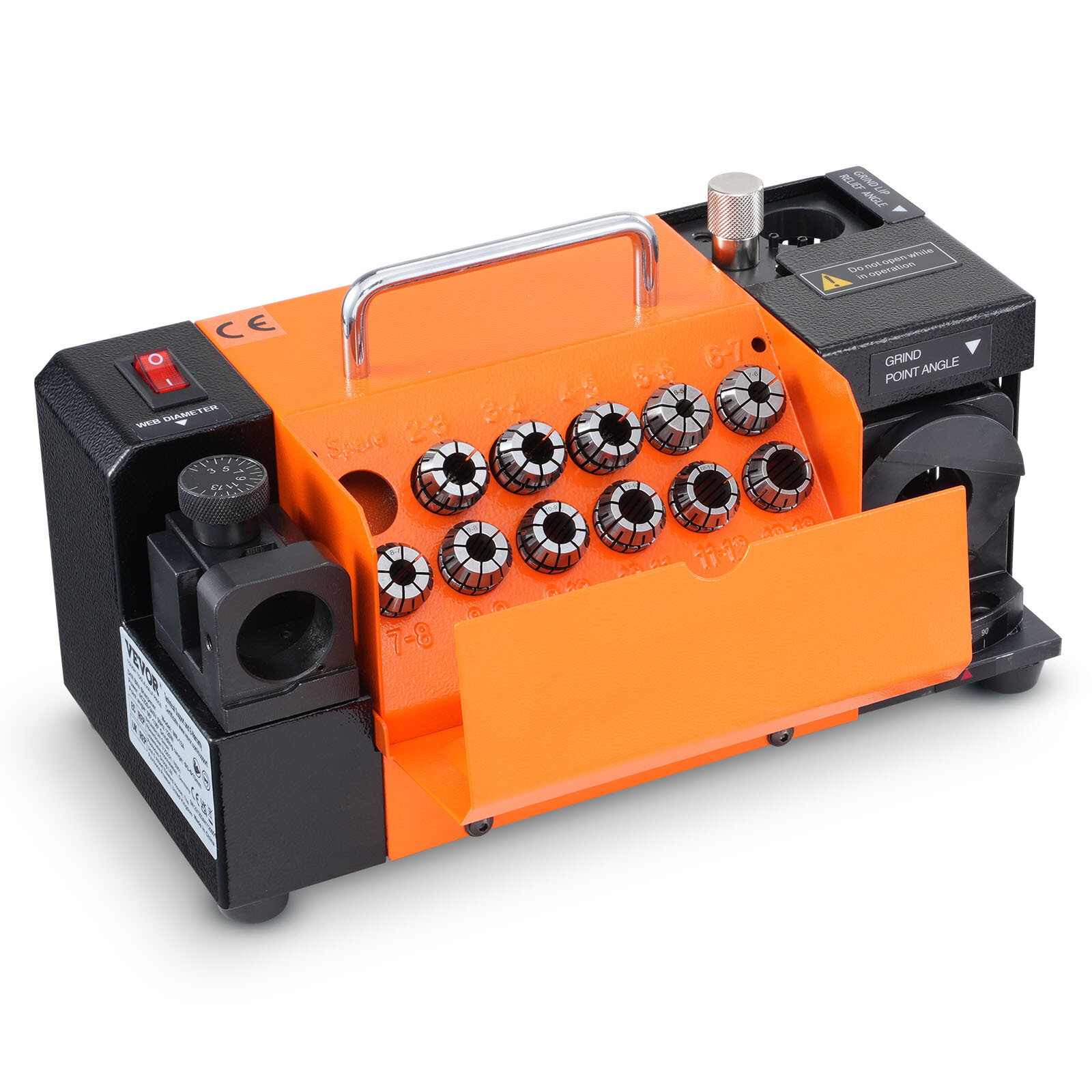VEVOR MR-13A Drill Bits Sharpener 3-13mm Bits Grinder Sharpener with 11 Collets