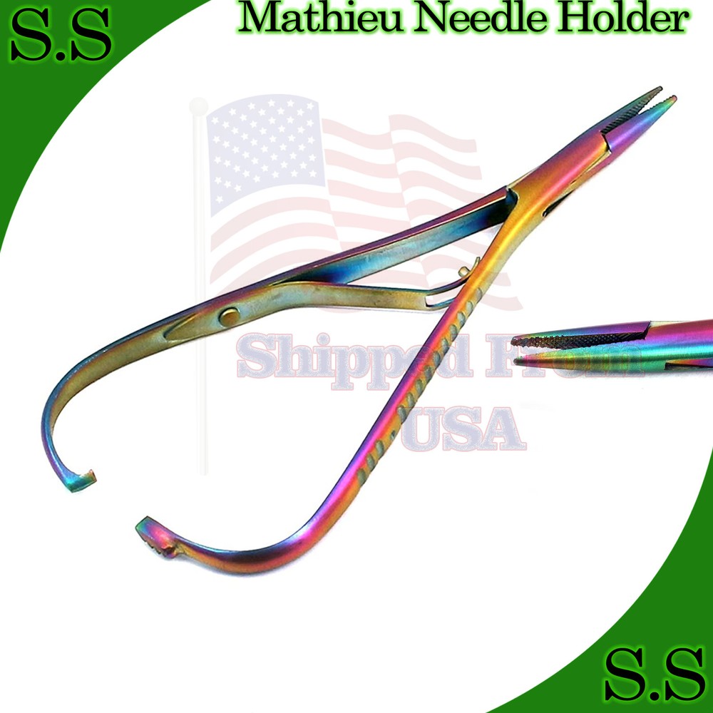 Mathieu Ligature Elastic Placing Plier 5.5" Orthodontic Instruments Multi Color