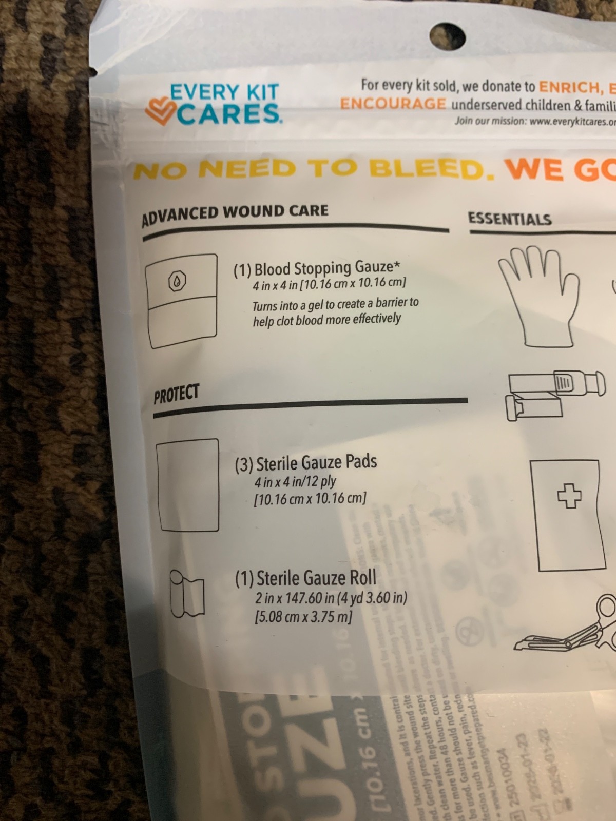 Stop the Bleed Kit Supplies Bleeding Control Pack of 10 pcs W/ Tourniquet New