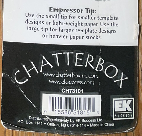 Chatterbox Empressor Rolling Ball Embosser Embossing Tool Journaling Dual Tips