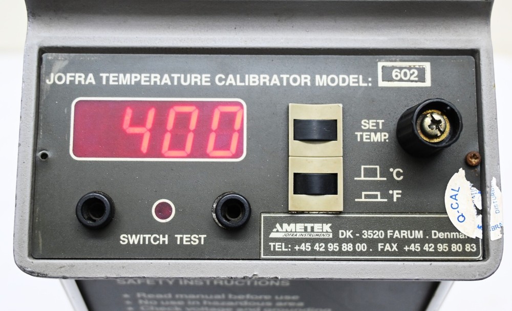 AMETEK JOFRA 602 Temperature Calibbbrator.