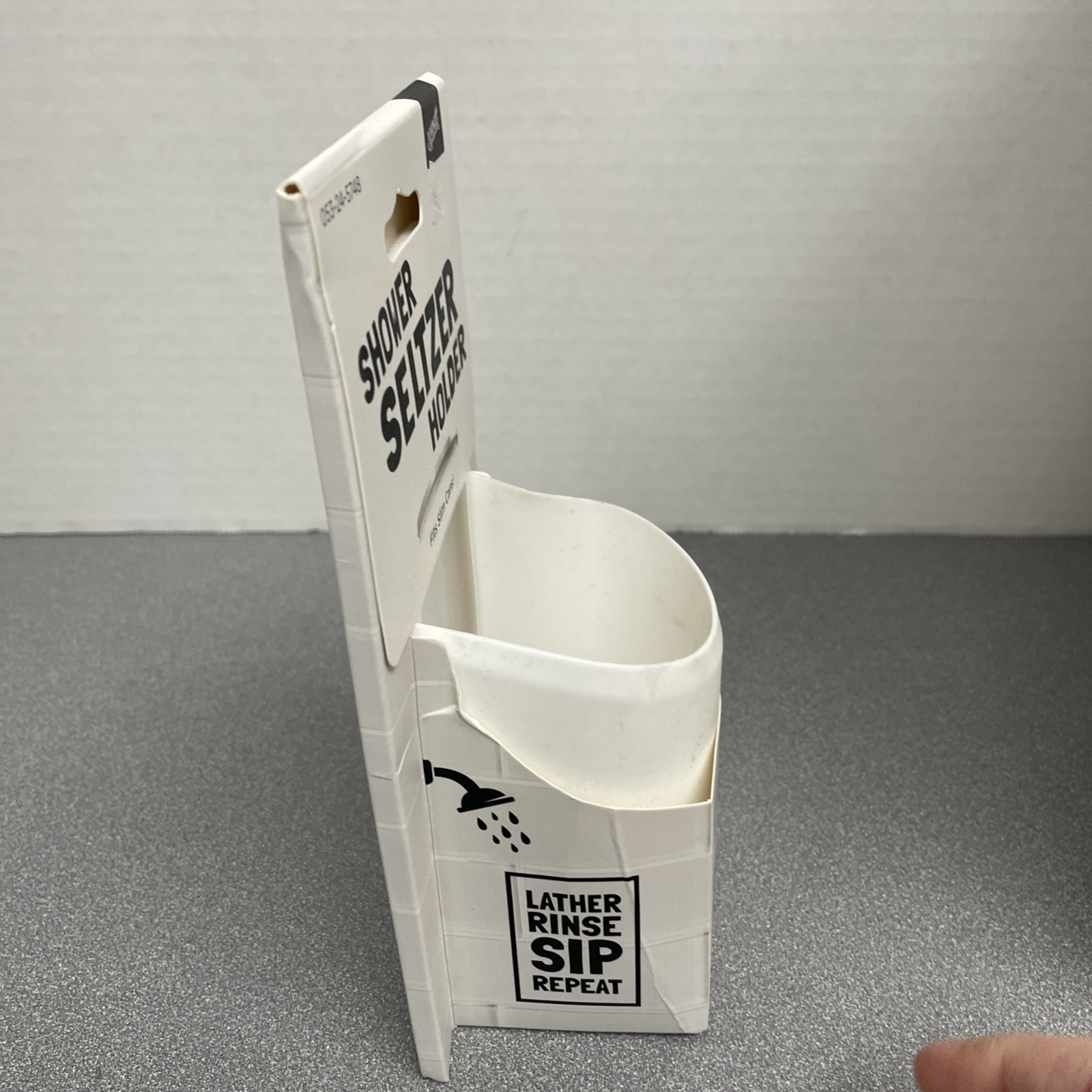 30 Watt Shower Seltzer Drink Holder - White - Fits Slim Cans