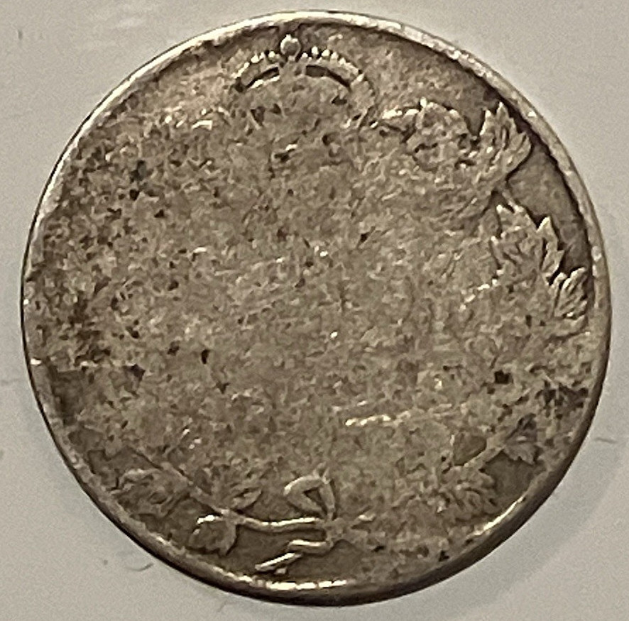 No Date George V Canada Silver 10 Cent Piece.