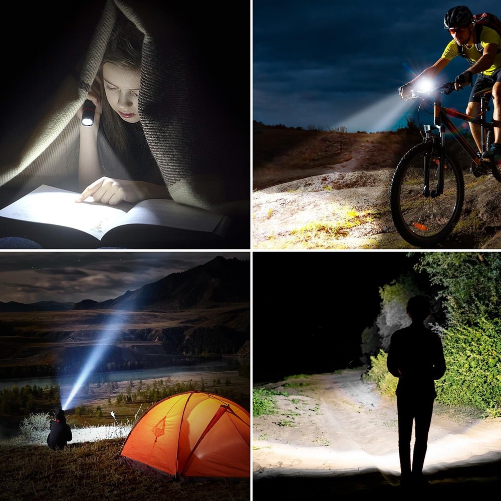 Flashlight Rechargeable, High Lumens Flashlight, Super Bright Small LED Flash...