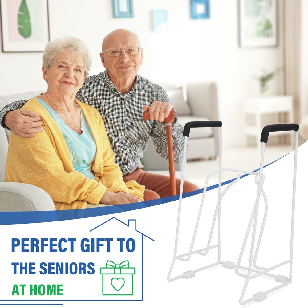 Compression Sock Aid Device – Stocking Donner for Seniors, Medium, White
