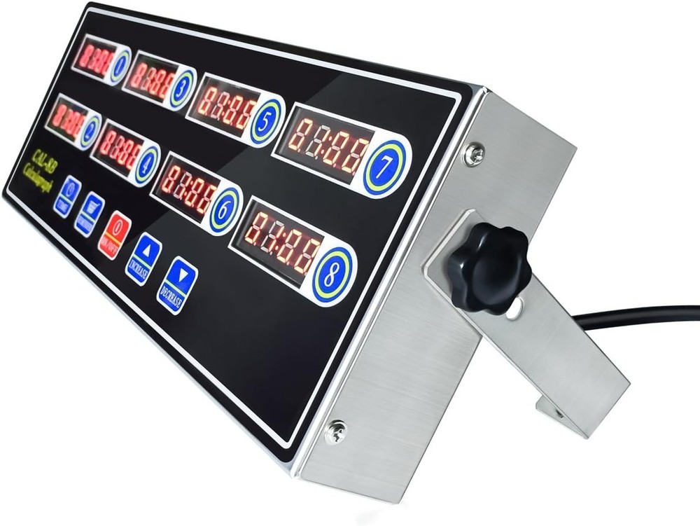 Commercial 8 Channel Kitchen Timer Digital Restaurant Timer
