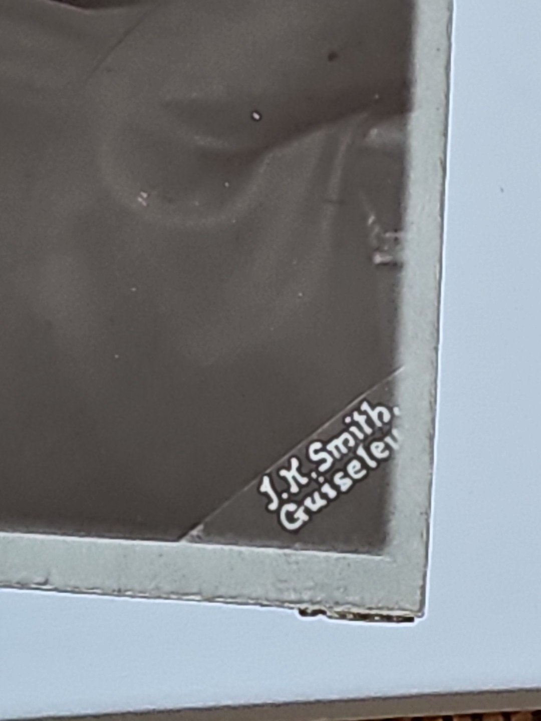 WW1 RPPC Photo UK British Red Cross Medic And Wife Named P14 Type Belt