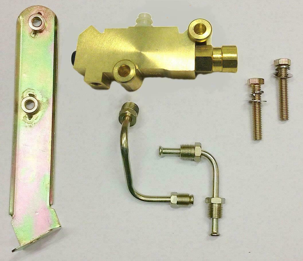 GM Proportioning Valve Disc/Disc kit - Bracket bolts, bracket, Lines, pig tail