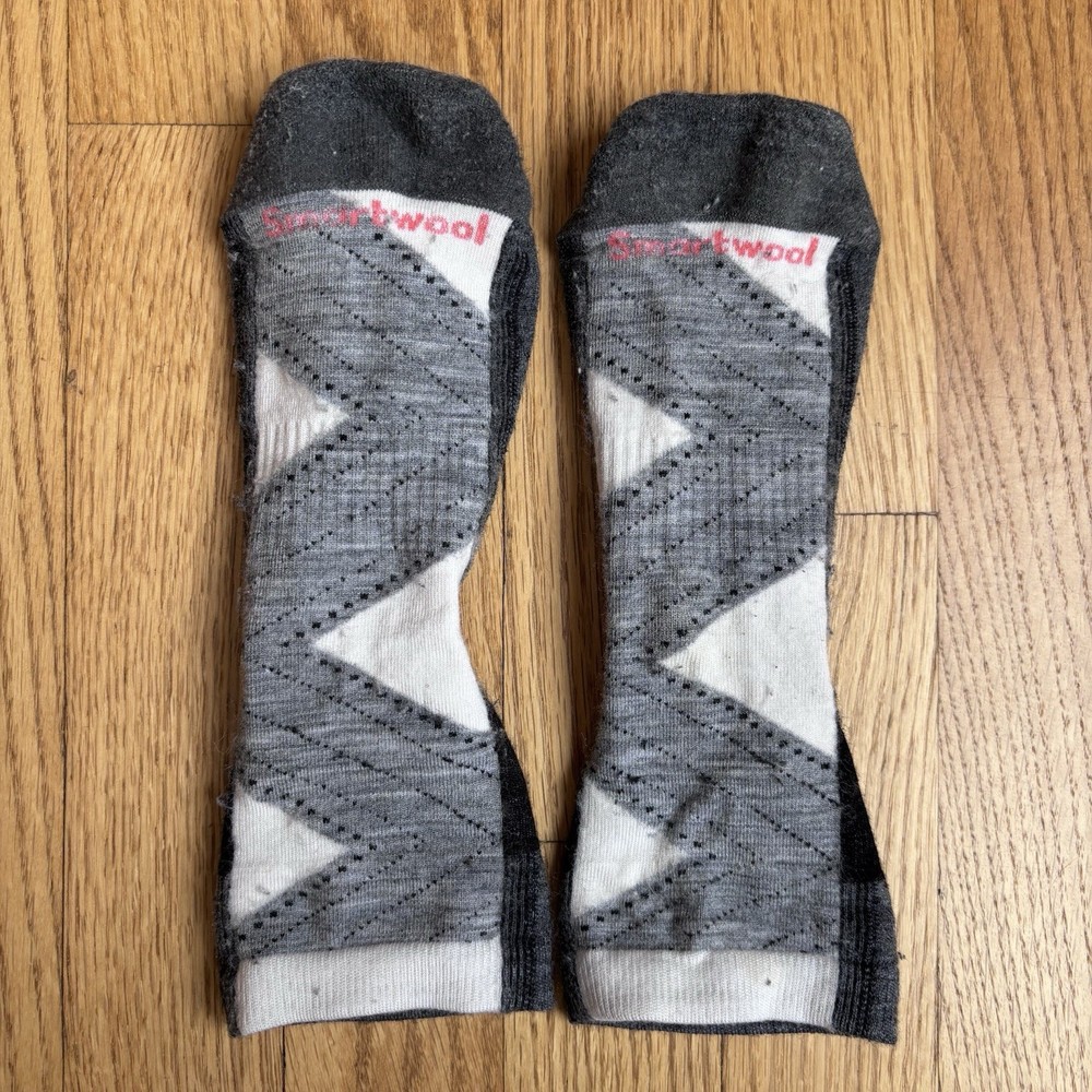Smartwool Argyle Ankle Sock White Grey Medium