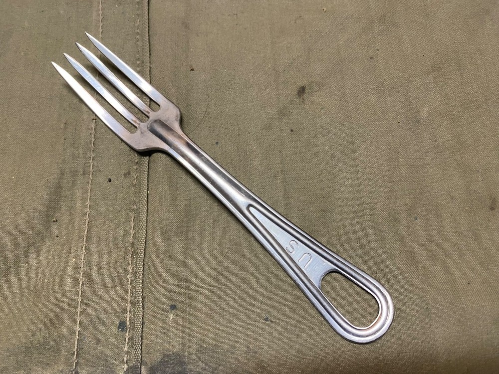 ORIGINAL WWII US ARMY MESS KIT FORK UTENSIL