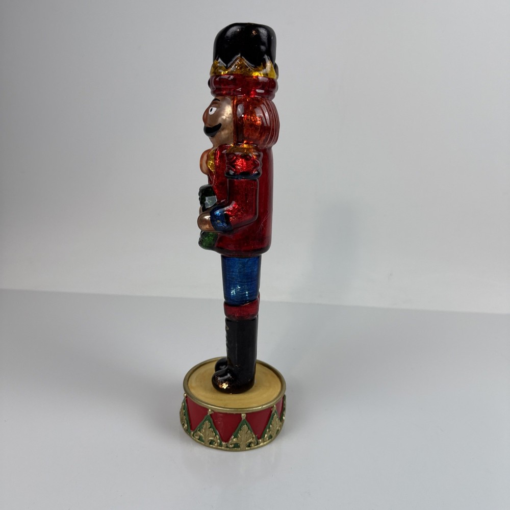 Glass Lighted Christmas Nutcracker