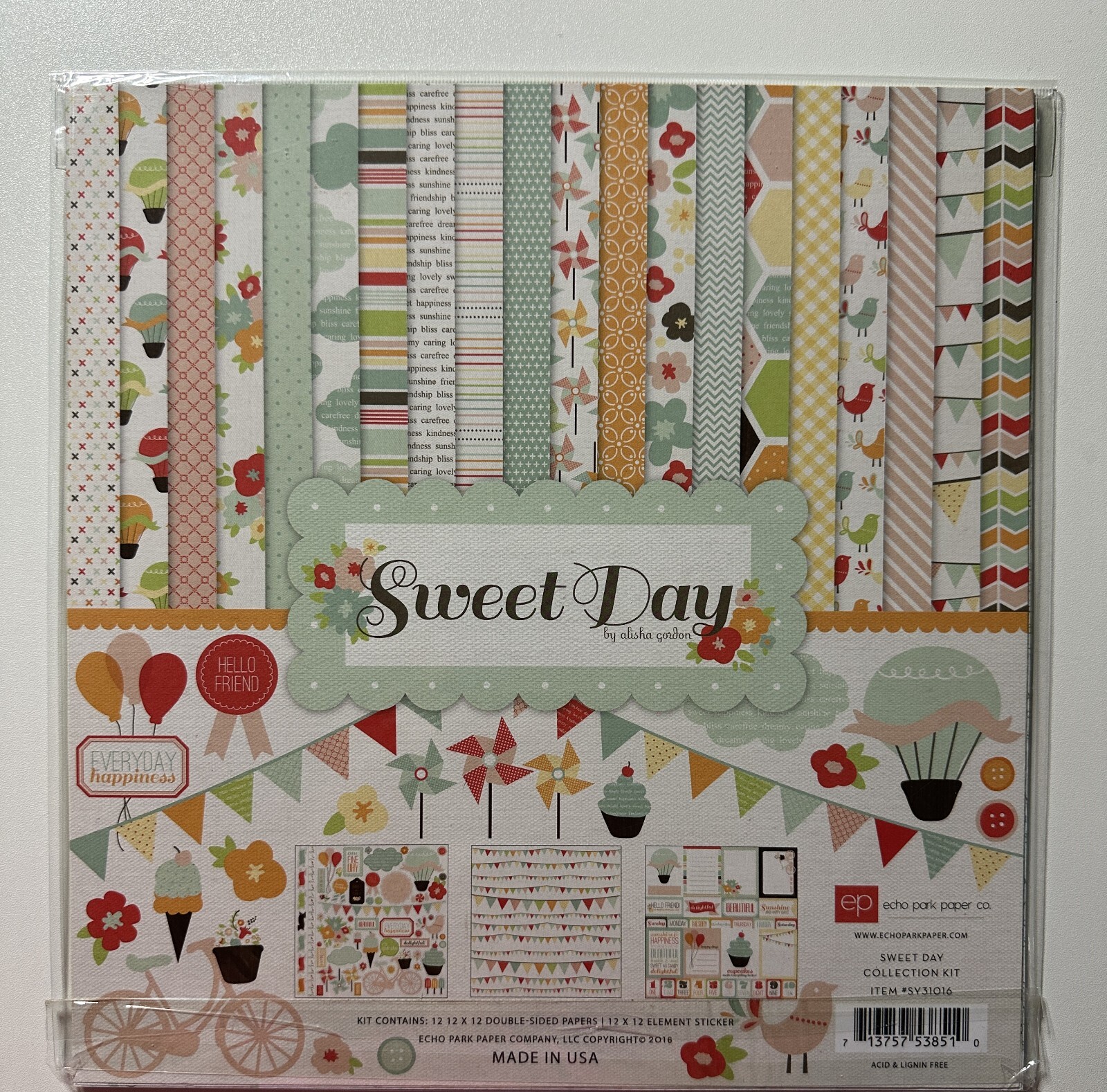 Echo Park 12 x 12 Paper Pack Multiple Variations Available-You Choose