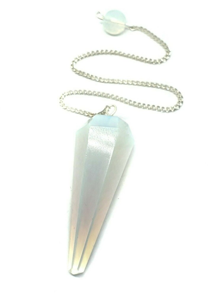 Opalite Pendulum Dowser Sea Opal Dowsing Divination Gemstone Crystal Argenon