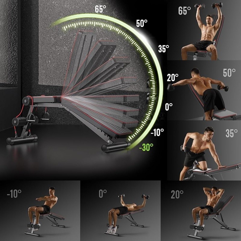 660lbs Weight Bench Multi-Functional Foldable Strength Training Equipment New