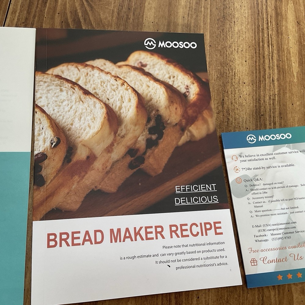 Moosoo BM8202 25 In 1 2lb Programmable Bread Machine Maker Digital Touch NEW