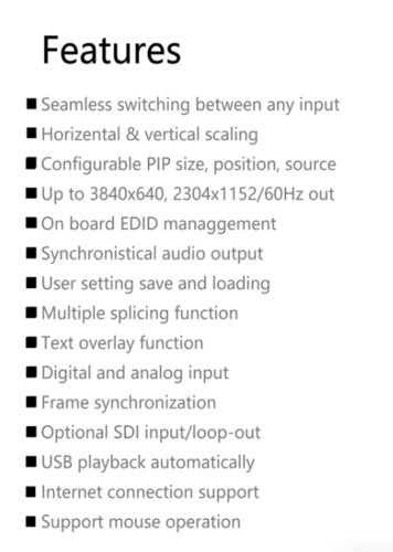 LED Pro HD Video Wall LED Display panel Controller USB media player
