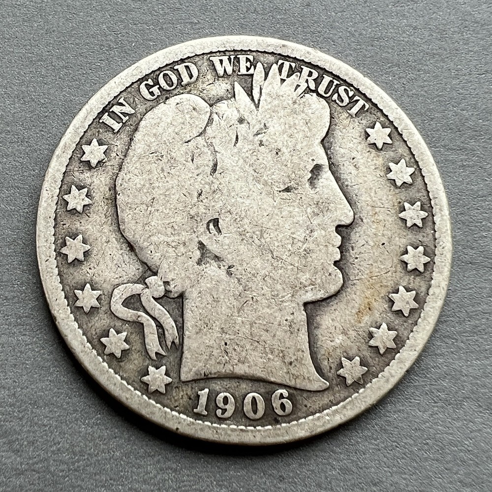 1906 Barber Half Dollar, Great Condition
