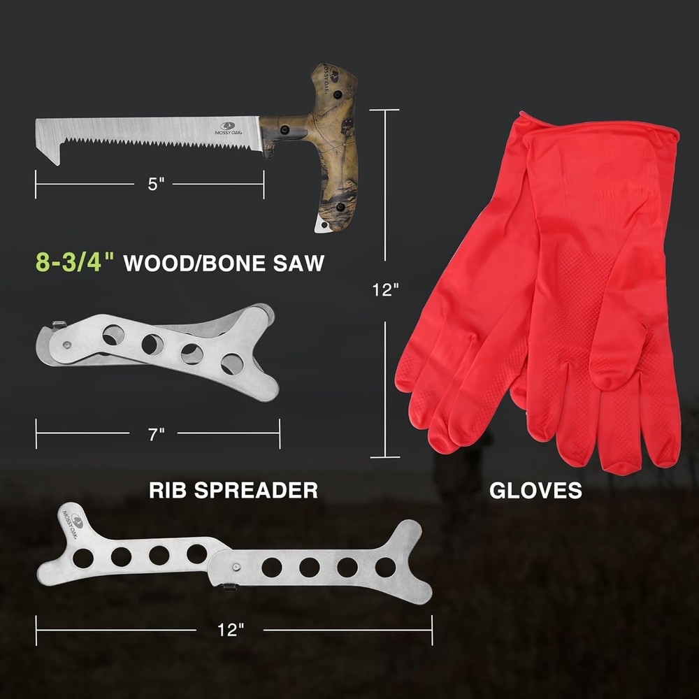 8-Piece High-Quality Hunting Field Dressing Kit - Portable Game Processor Set