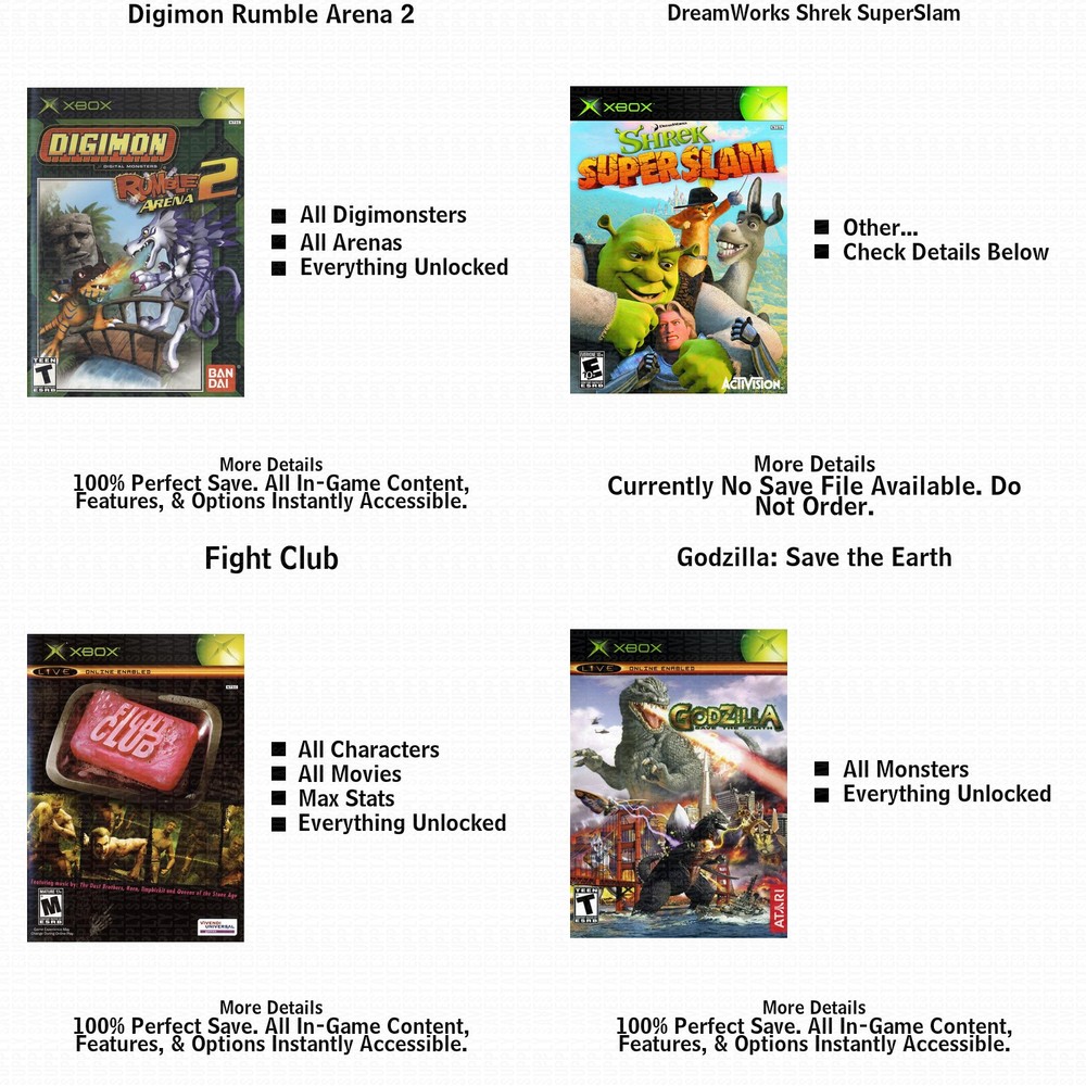 Capcom vs. SNK 2 EO 100% Complete All Xbox USB Saves