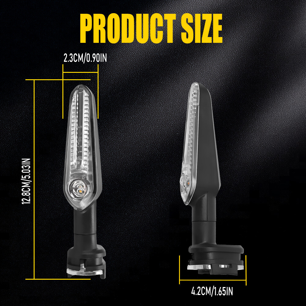 LED Turn Signals Blinker Lights For Yamaha FZ6 FZ1 FZ09 FZ07 YZF R6 R3 R1 H