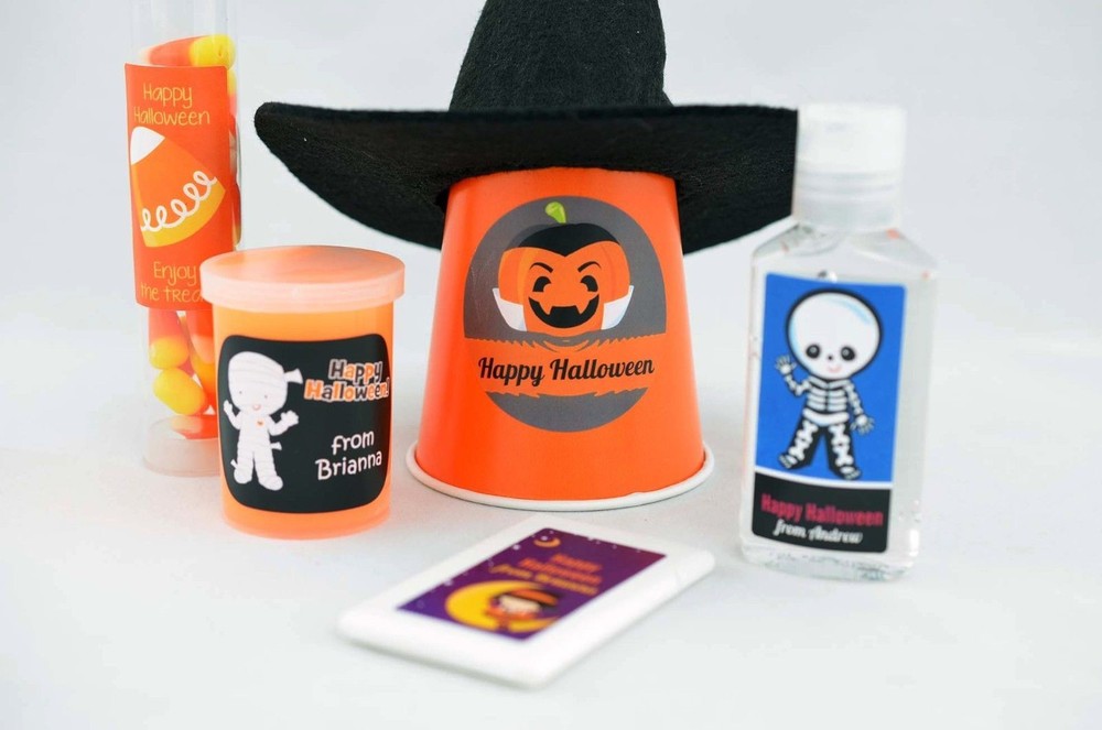 Ghost - Halloween Personalized Round Stickers - 8 sizes available