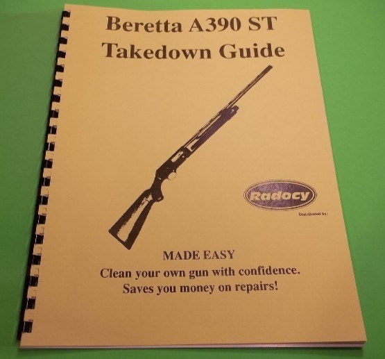 Beretta A390 ST Semi-Automatic Shotgun Takedown Guide – Printed Reference  (182)