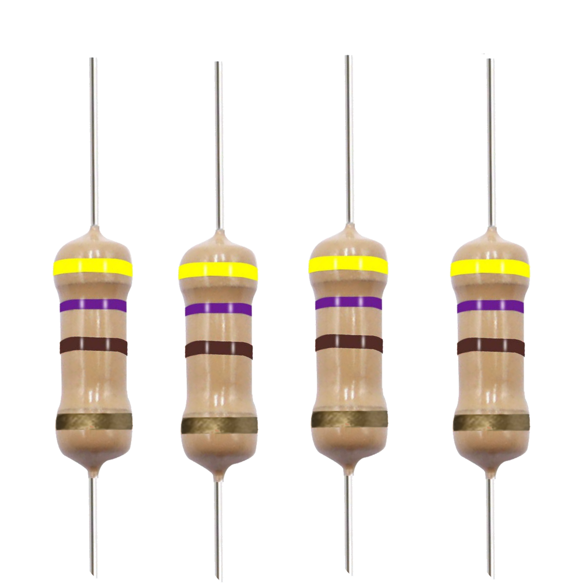 10 Pack~100PACK 470 Ohm Ω 5% Tolerance 1/2W 0.5 Watt Carbon Film Resistor