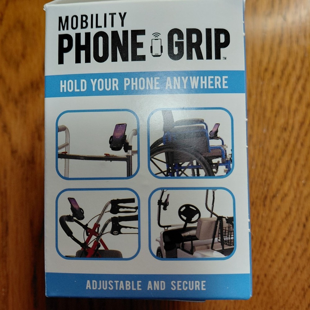 Phone grip walker wheelchair use