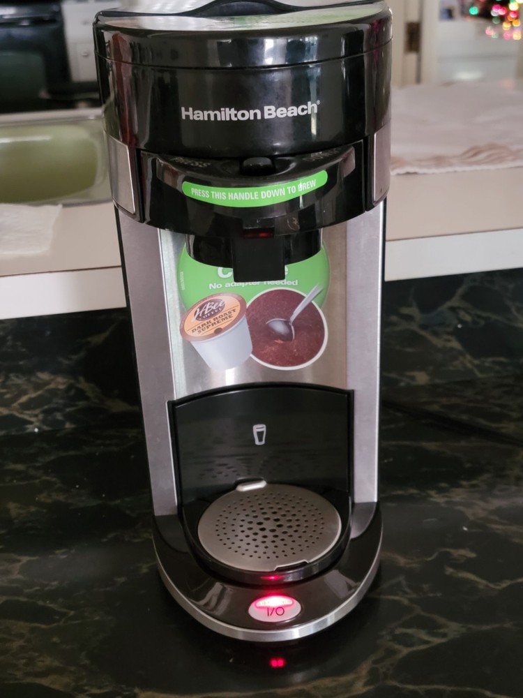 Hamilton Beach Single Serve Coffee Maker K-Cup & Ground Coffee Tested Works