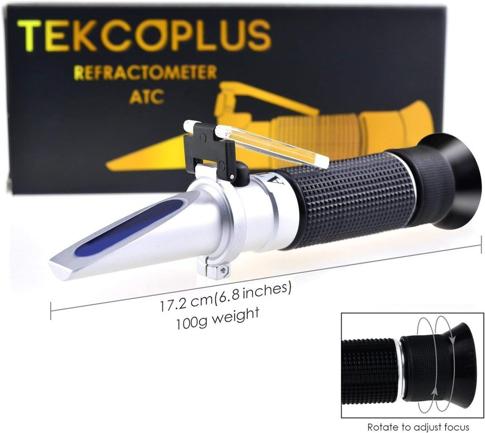 Brix Refractometer with ATC, Range 0-32% Brix with 0.2% Division, for Brandy,...