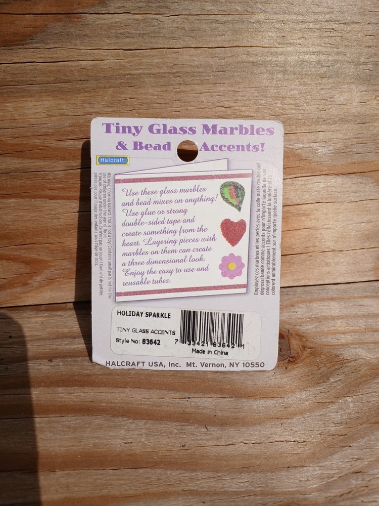 Tiny Glass Marbles Red Green