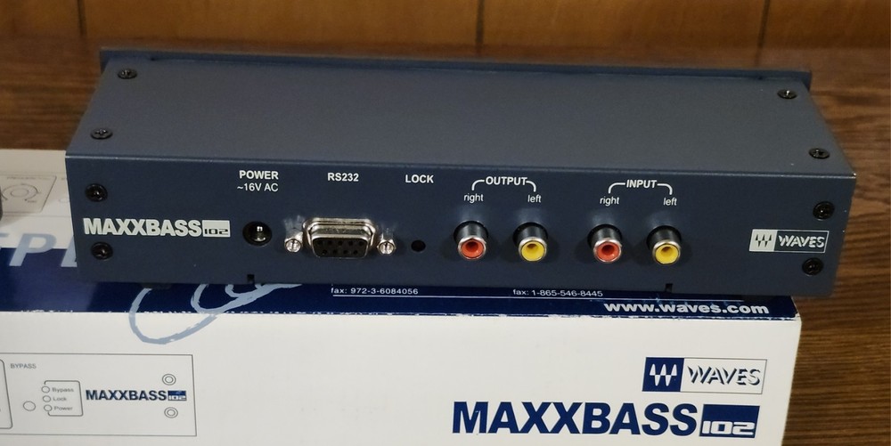 Rare Waves Maxxbass 102 Hardware Low Frequency Stereo Processor Tested EUC W/box