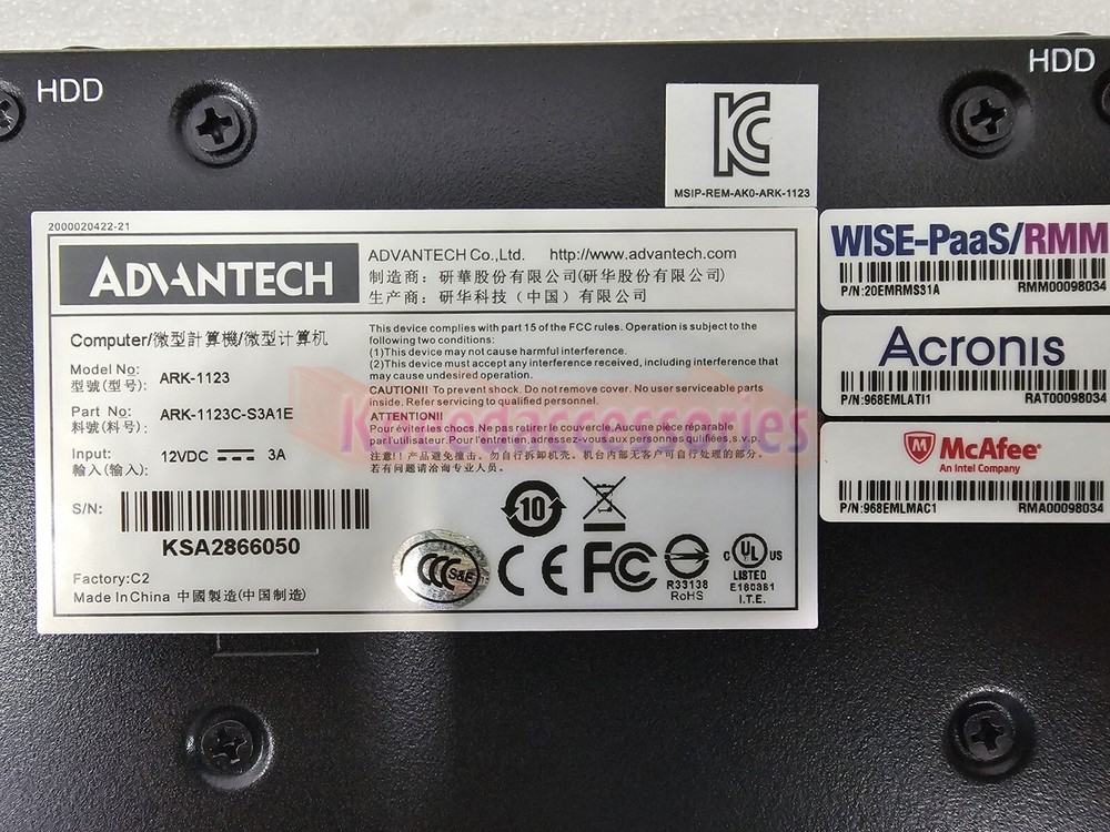 1PC ADVANTECH ARK-1123 Industrial PC