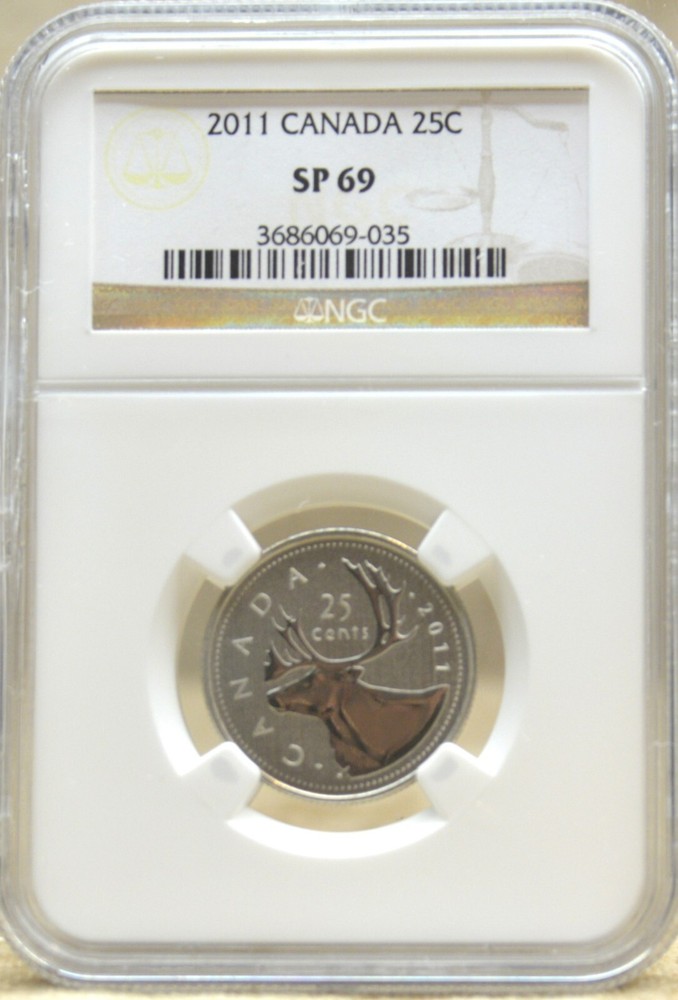 2011 Canada 25 Cents NGC SP69