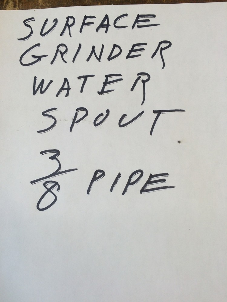 Surface Grinder Water Spout