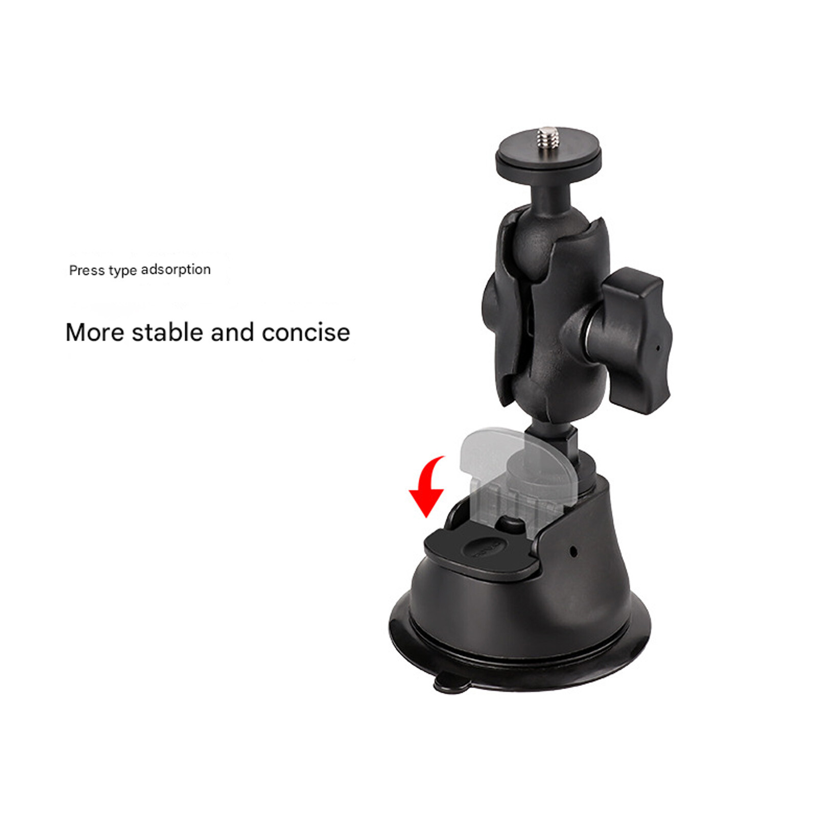 For Insta360 ONE X4 X3 X2 DJI Panoramic Camera Car SuctionCup Mount+Selfie Stivh