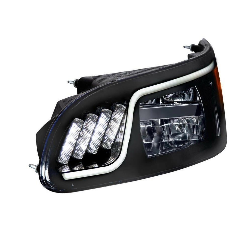Black Out Peterbilt 386 LED Headlight Driver Side