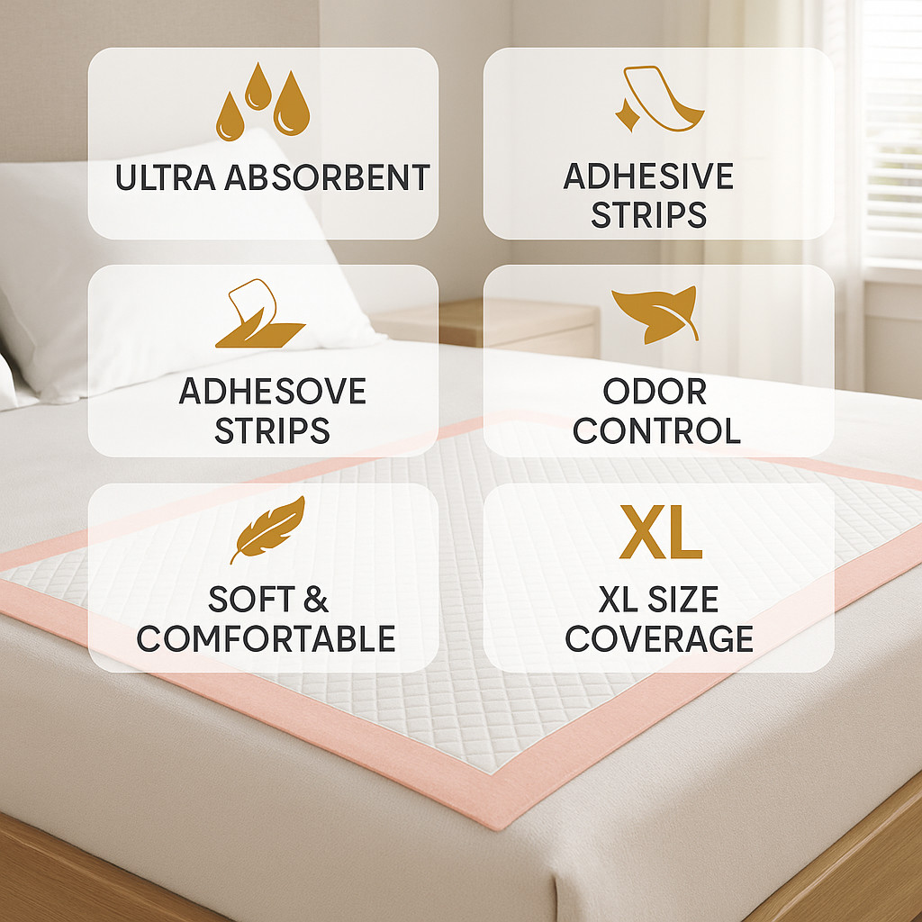 Metro Source 30x36 Disposable Underpads 100 Count | Incontinence Bed & Leakproof