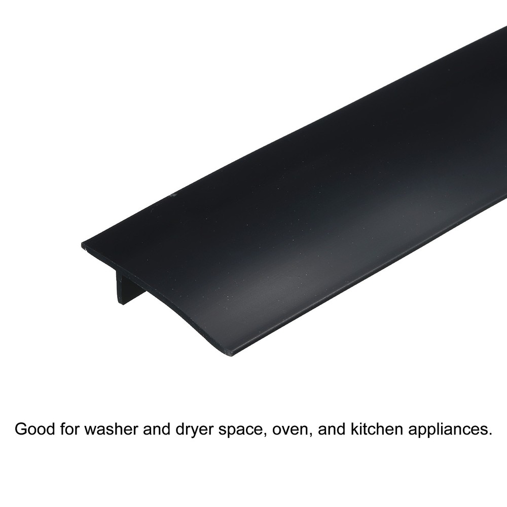 30" Length Silicone Stove Space Coverage Space Filling, Black