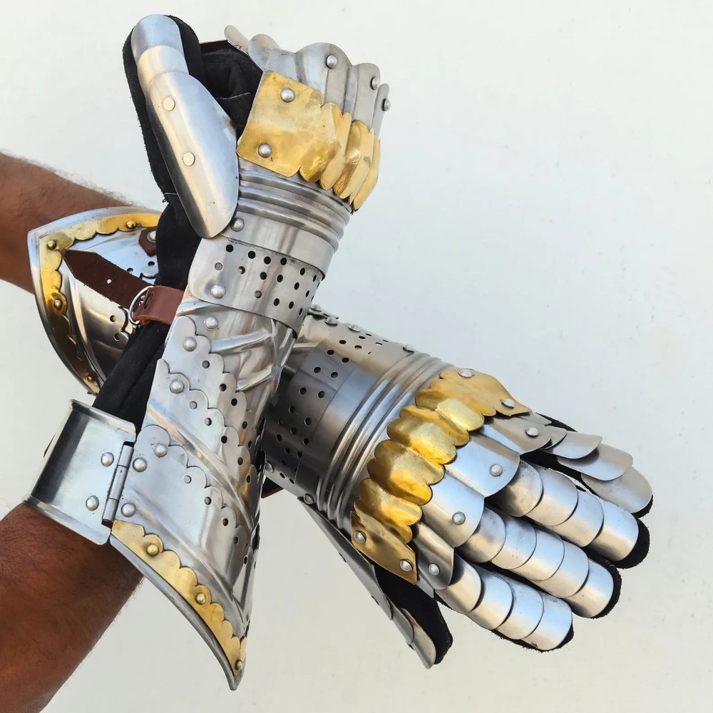 Medieval Steel Gauntlets gloves