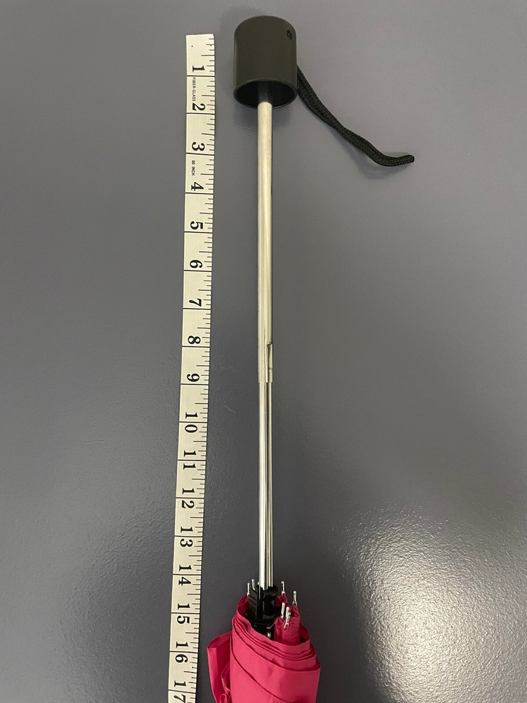 Totes Basic Manual Open Compact Umbrella (Pink)-e820