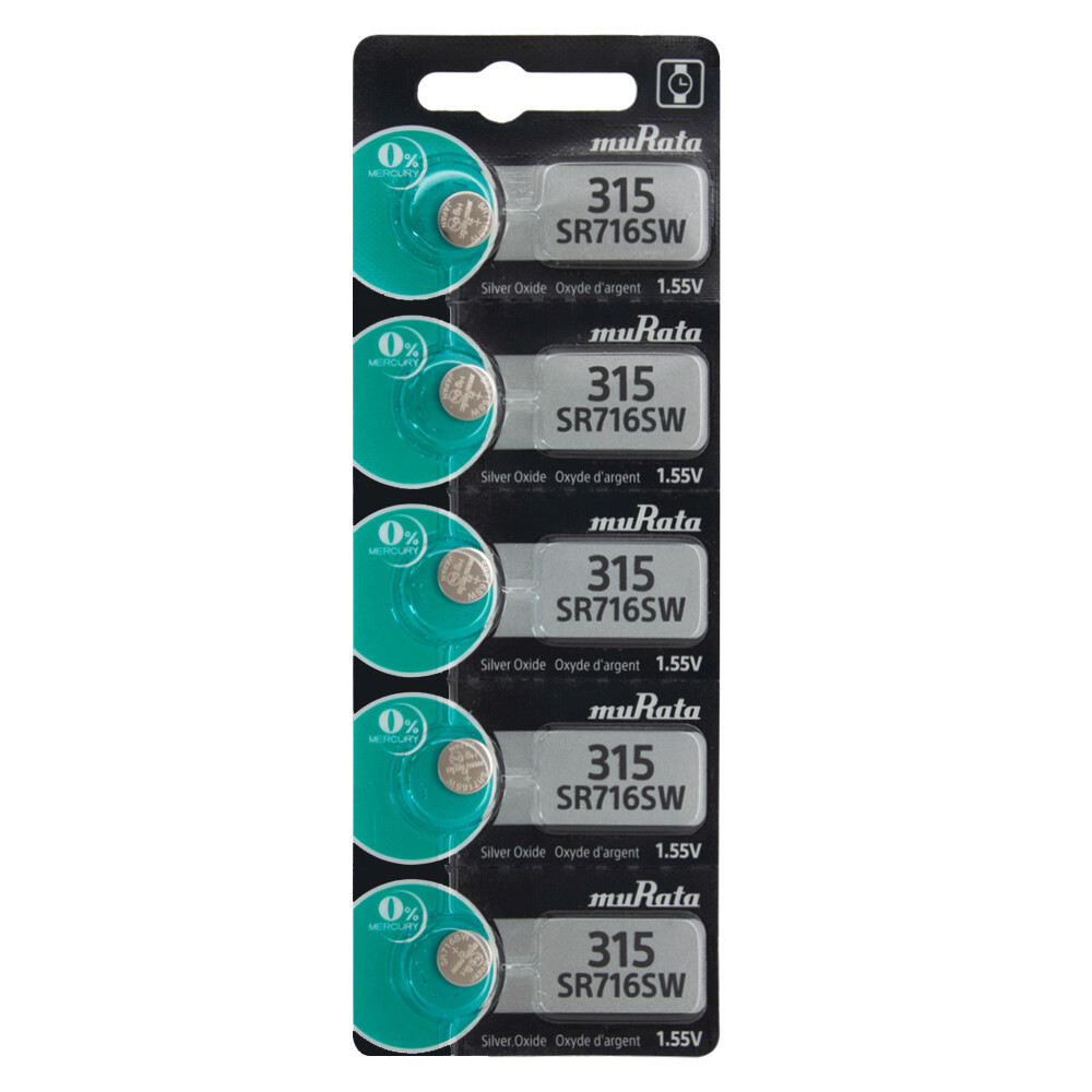 Murata 315 (sr716) Battery, Pk/5
