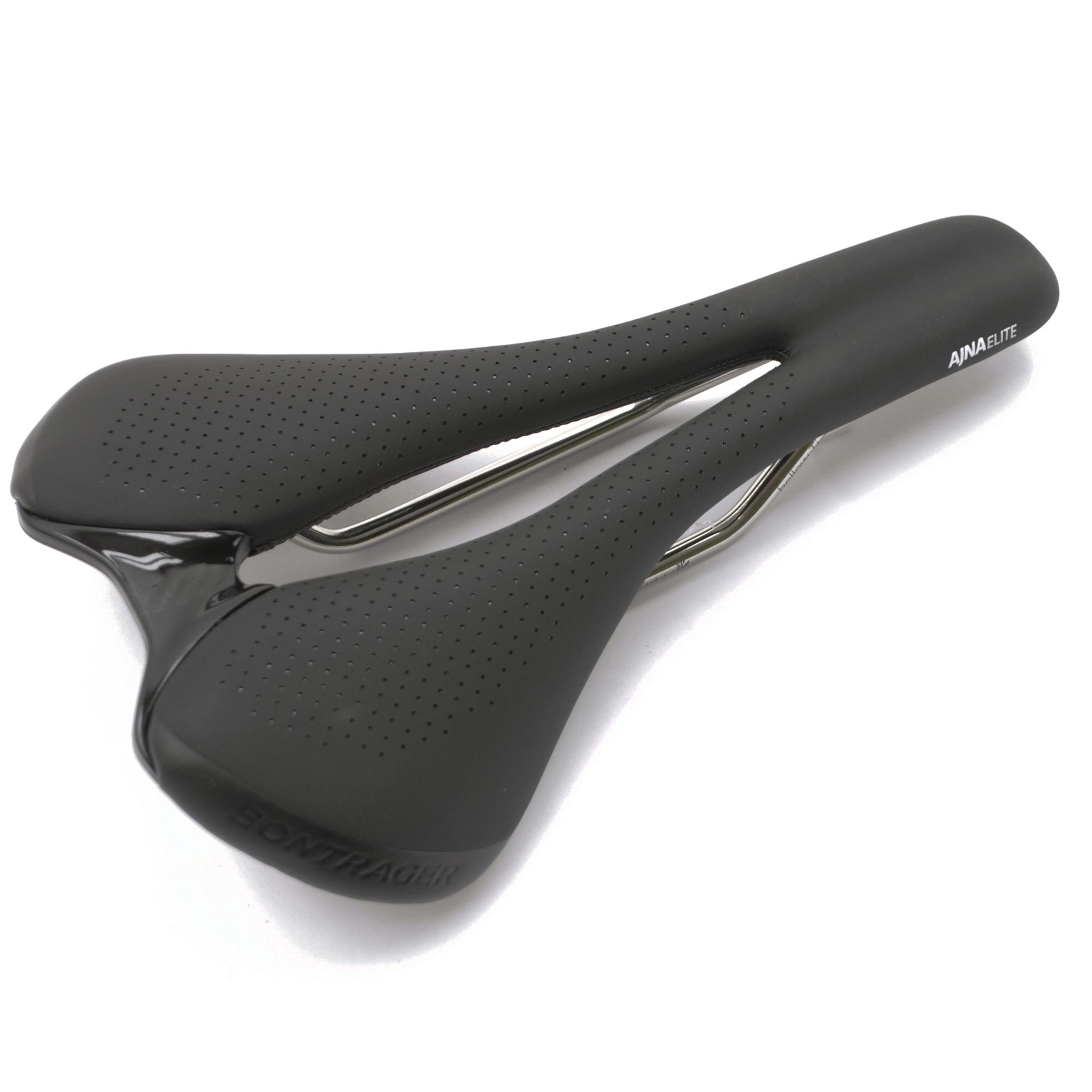 Bontrager Ajna Elite Womens Saddle, Titanium Rails, Medium 154mm, 2017, Black