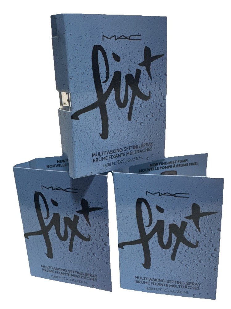 3 X MAC Fix + Plus Multitasking Setting Spray Sample Travel 0.08 Oz Each