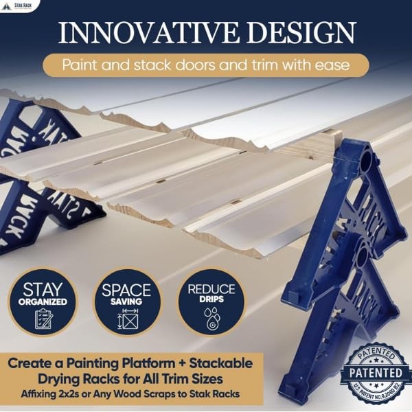Stak Rack | 6 in 1 Painters Accessory Tool | Stacking Design | Paint Interior