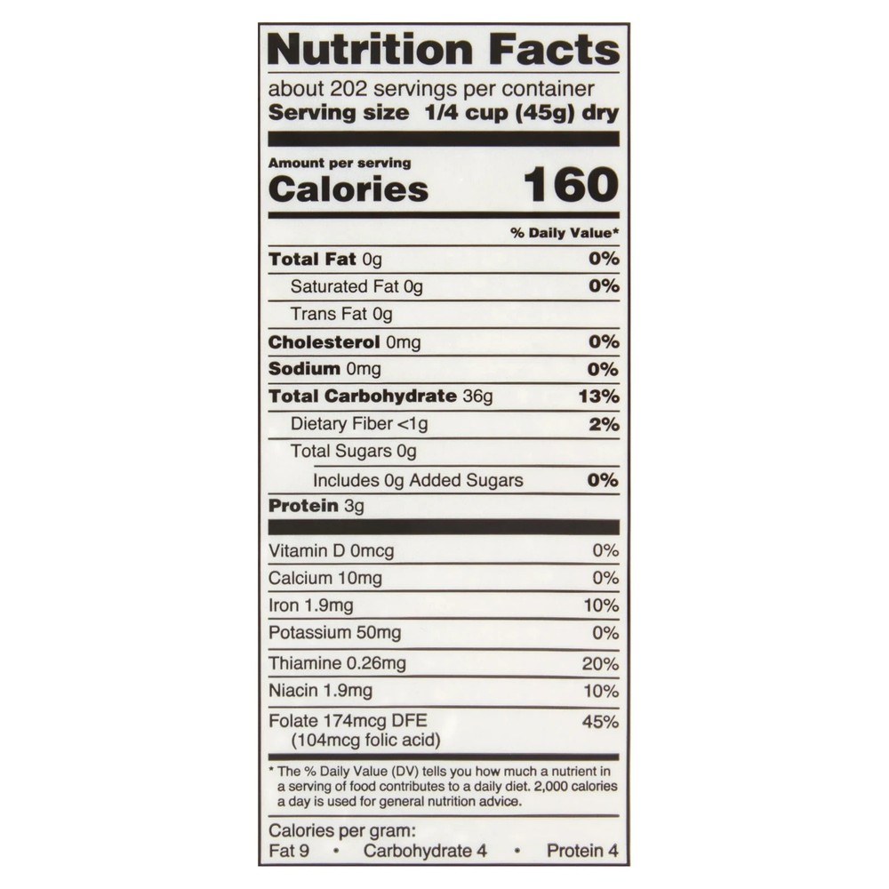 Great Value Long Grain Enriched Rice, 20 lb