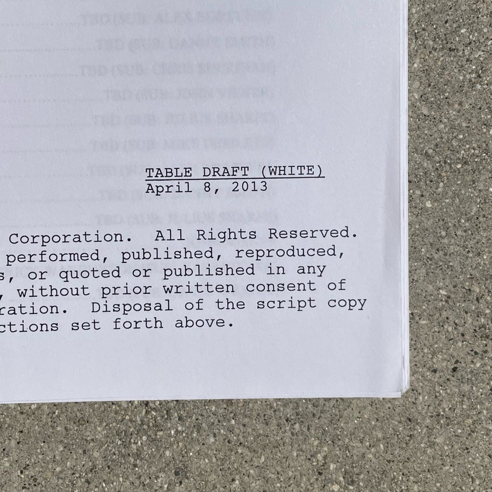 Family Guy 2013 Peter Lois Open A Store aka Baking Bad Used Table Draft Script